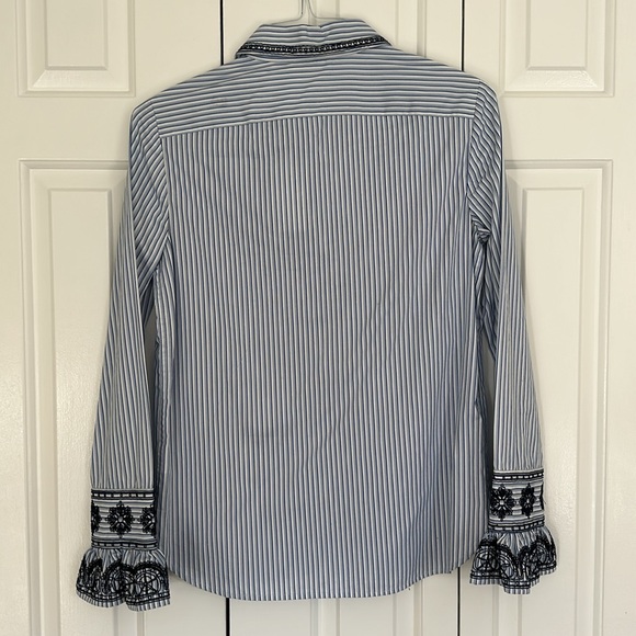 NWT Tory Burch ombré striped shirt - Picture 2 of 7